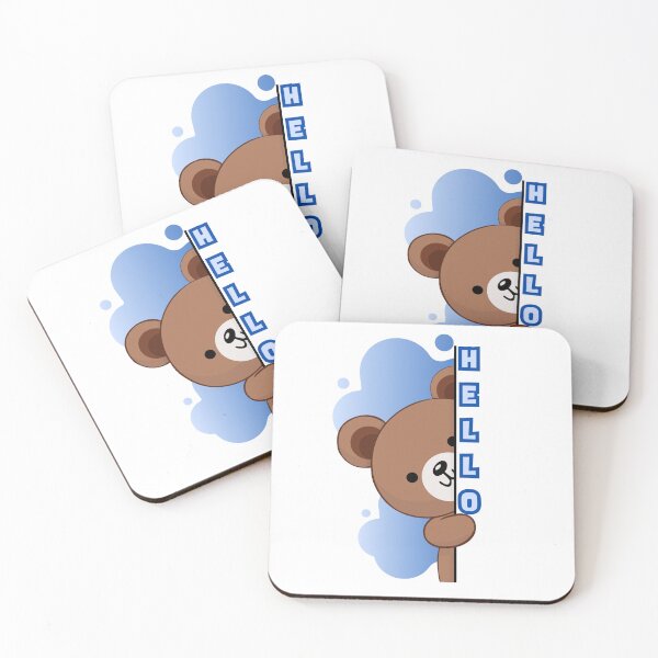 Item preview, Hello Teddy bear - blue designed and sold by priyankajustine.