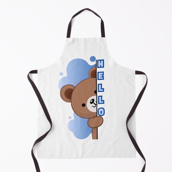 Item preview, Hello Teddy bear - blue designed and sold by priyankajustine.