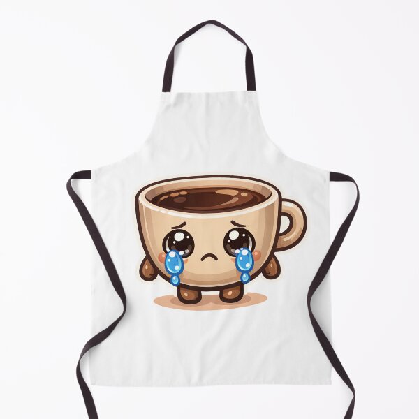 Item preview, Sad Crying Coffee Cup Kawaii Sticker designed and sold by Tom-Riley.
