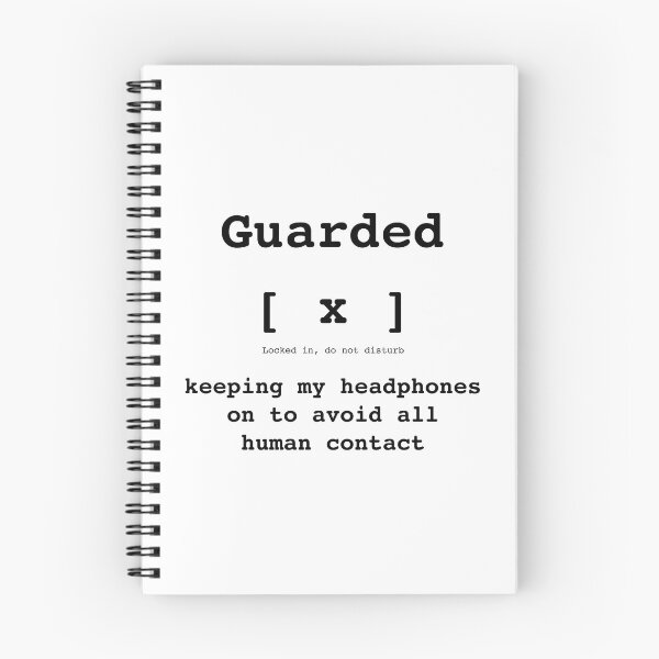 Item preview, Guarded Kaomoji [ x ] - Monday Mood - DRYSMIRK designed and sold by DrySmirk.