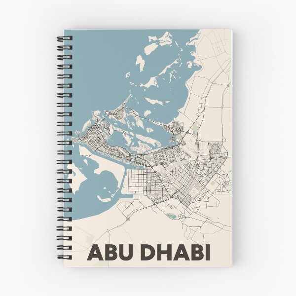 Item preview, Abu Dhabi Map designed and sold by MapsNerd.