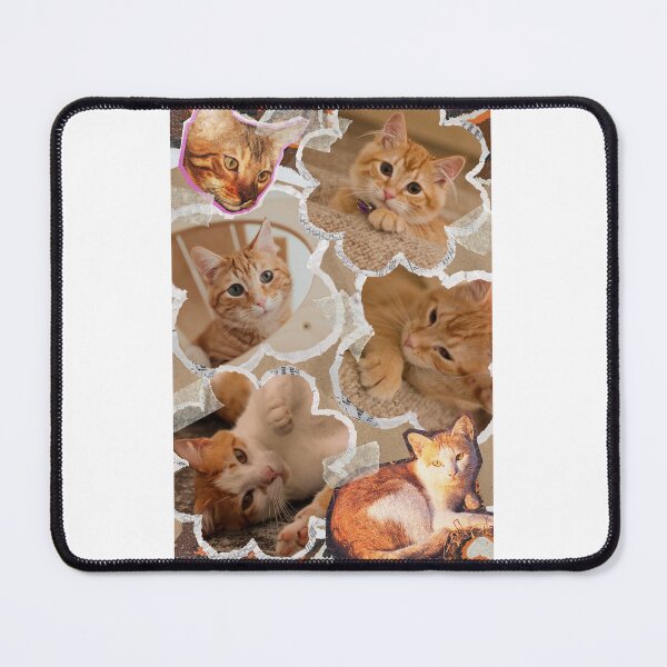 Item preview, Cute Orange Cat Scrapbook Collage Aesthetic designed and sold by PixelVibe Art.