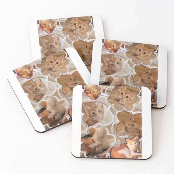 Item preview, Cute Orange Cat Scrapbook Collage Aesthetic designed and sold by PixelVibe Art.
