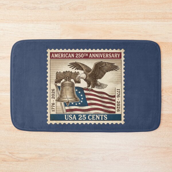 Item preview, USA 250th Anniversary Liberty Bell Eagle Stamp designed and sold by d247.
