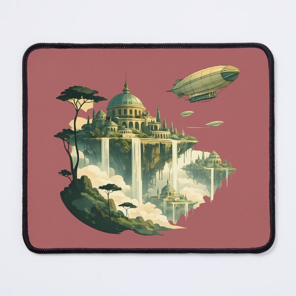 Item preview, Floating Sky City with Airships designed and sold by Lizavelle.