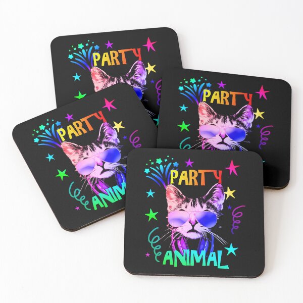 Item preview, Party Animal Cat Vibrant Sunglasses Headphones designed and sold by marke770.