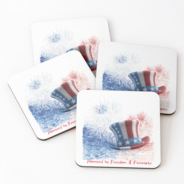 Item preview, Powered by Freedom & Fireworks | Fourth of July designed and sold by OutOfTheBubble.