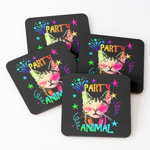 Item preview, Party Animal Cat Sunglasses Headphones Design designed and sold by marke770.