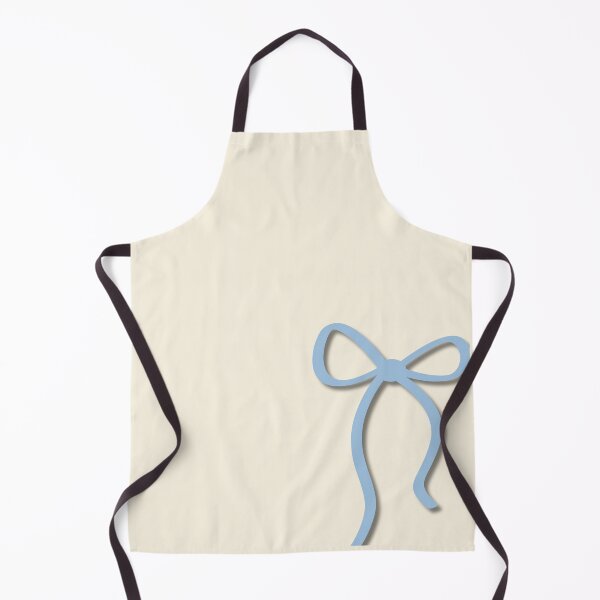Item preview, Minimalist Light Blue Ribbon Bow on Cream designed and sold by Hrndz Store.