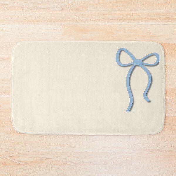 Item preview, Minimalist Light Blue Ribbon Bow on Cream designed and sold by Hrndz Store.