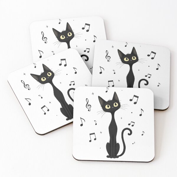 Item preview, For Music and Cat Lovers  designed and sold by WJ Cozy Creations.