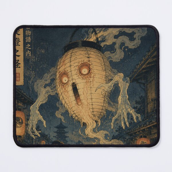 Item preview, Lantern Spirit Yokai Ukiyo-e Art Print | Japanese Ghost Folklore | Haunted Lantern Yurei designed and sold by Vandy Fullam.