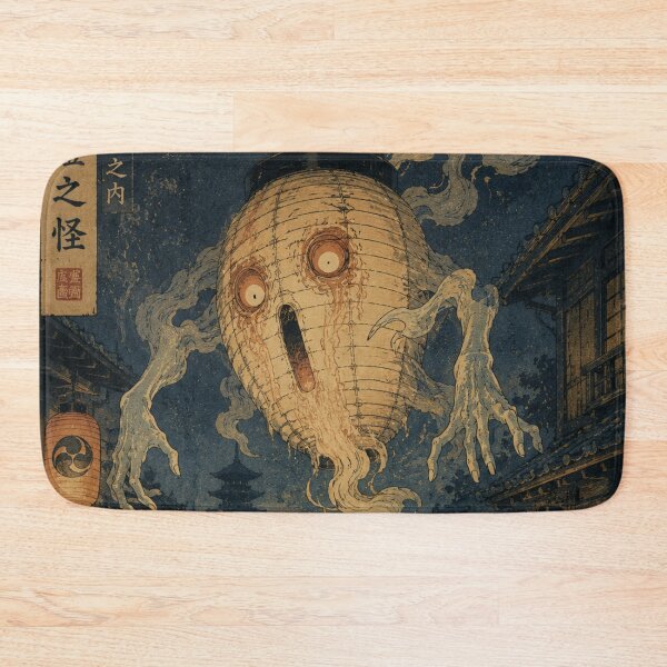 Item preview, Lantern Spirit Yokai Ukiyo-e Art Print | Japanese Ghost Folklore | Haunted Lantern Yurei designed and sold by Vandy Fullam.