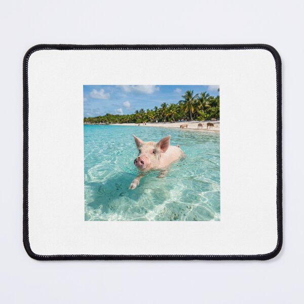 Item preview, Swimming Pig Paradise Exuma Bahamas designed and sold by DuckOddity.