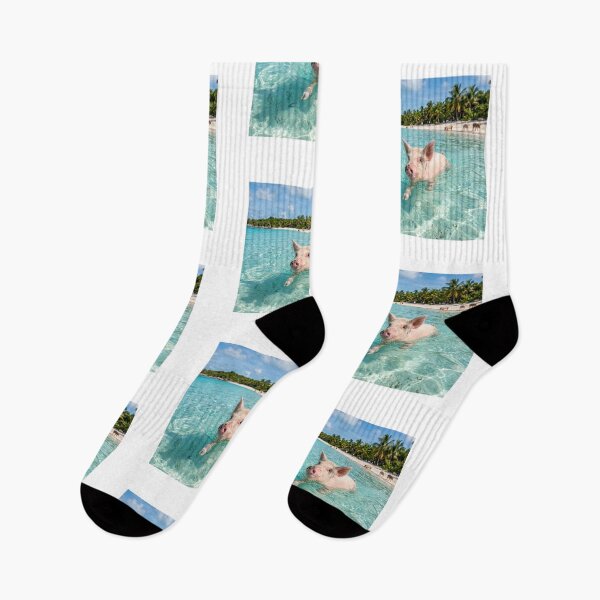 Item preview, Swimming Pig Paradise Exuma Bahamas designed and sold by DuckOddity.