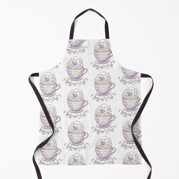 Item preview, Cute Ghost in Teacup Reading Book - Indoorsy & Cozy Art designed and sold by fit-and-fine26.