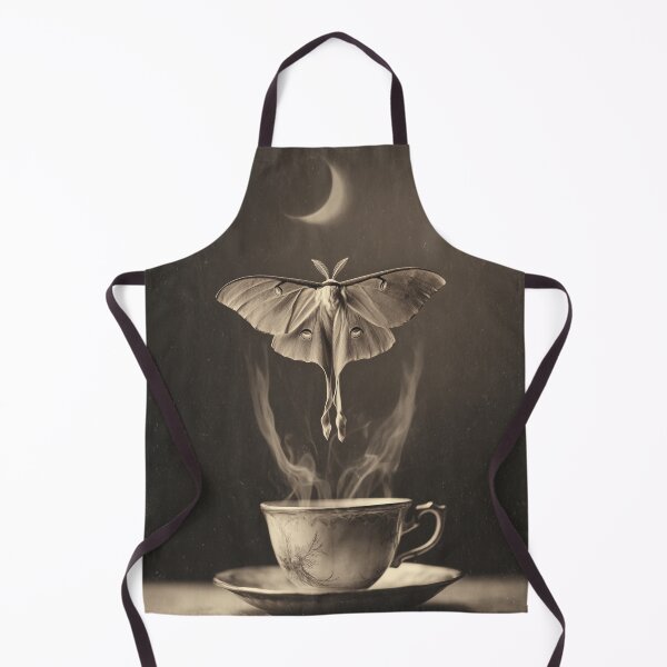 Item preview, Luna Moth Tea Under Crescent Moon designed and sold by SpecInkStudio.