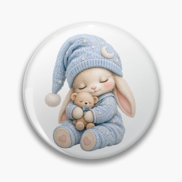 Item preview, Sleepy Bunny Bedtime Sticker designed and sold by DonnaByPT.