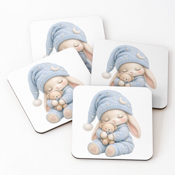 Item preview, Sleepy Bunny Bedtime Sticker designed and sold by DonnaByPT.