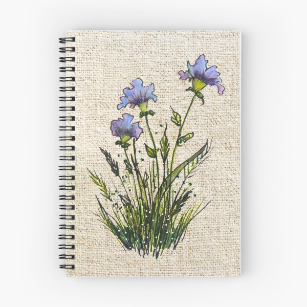 Item preview, Wild Flowers Sketch, Burlap Look Background designed and sold by JoyfulWhimsy.