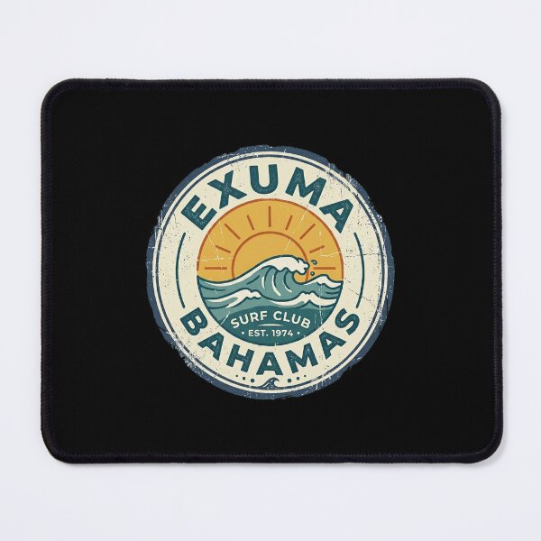 Item preview, Vintage Retro Exuma Bahamas Surf Badge designed and sold by DuckOddity.