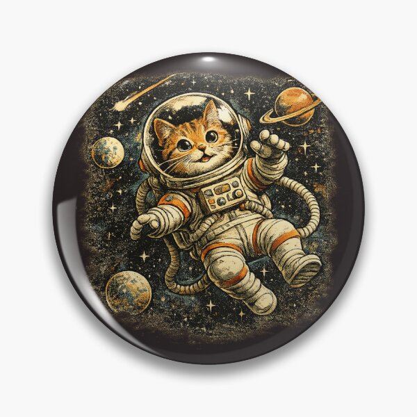 Item preview, Cute Cat Astronaut Vintage Retro Space Explorervin designed and sold by JustResultsCo.