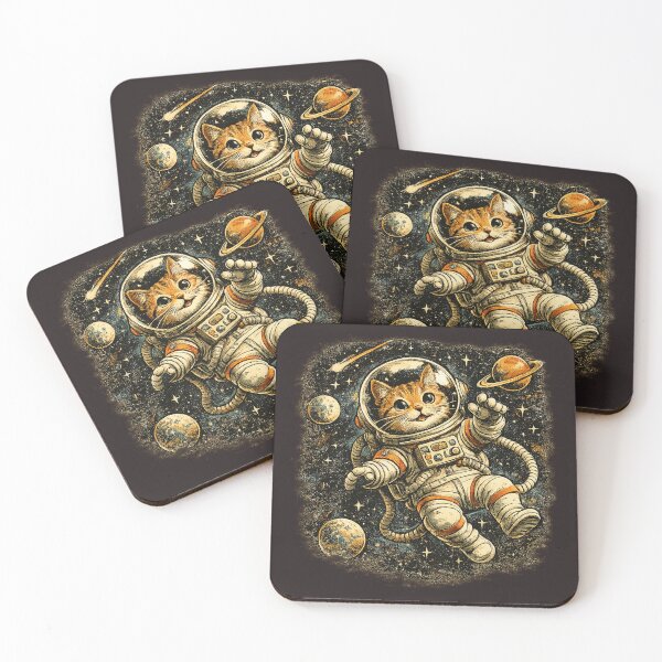 Item preview, Cute Cat Astronaut Vintage Retro Space Explorervin designed and sold by JustResultsCo.