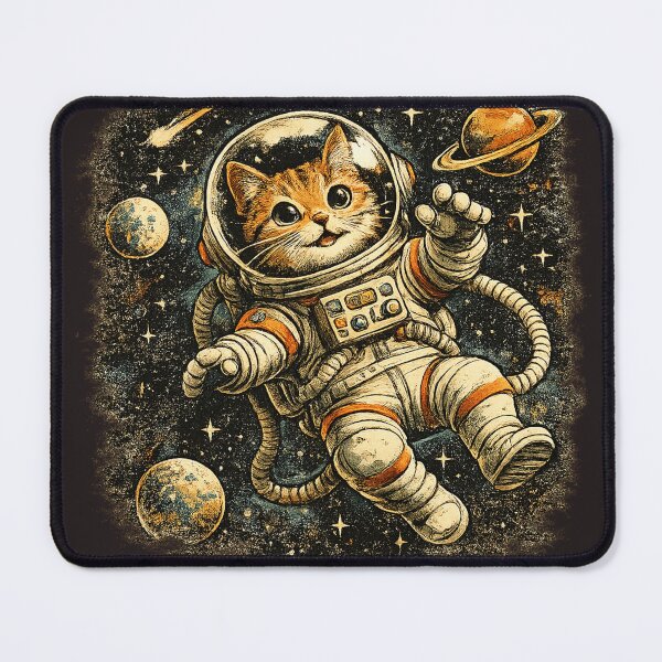Item preview, Cute Cat Astronaut Vintage Retro Space Explorervin designed and sold by JustResultsCo.