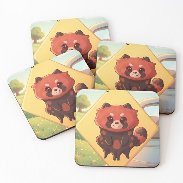 Item preview, Cute Red Panda Baby on Board Car Sign designed and sold by AirCrayons27.