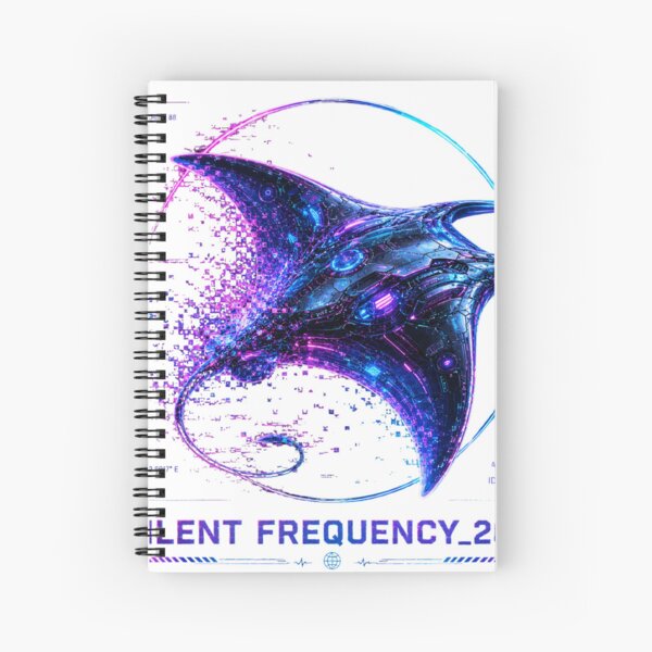 Item preview, Silent Frequency 2088 Cyber Stingray – Neon Biomechanical Ray Design designed and sold by FusiTink.