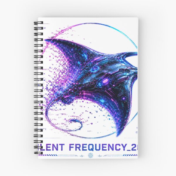Item preview, Silent Frequency 2088 Cyber Stingray – Neon Biomechanical Ray Design designed and sold by FusiTink.