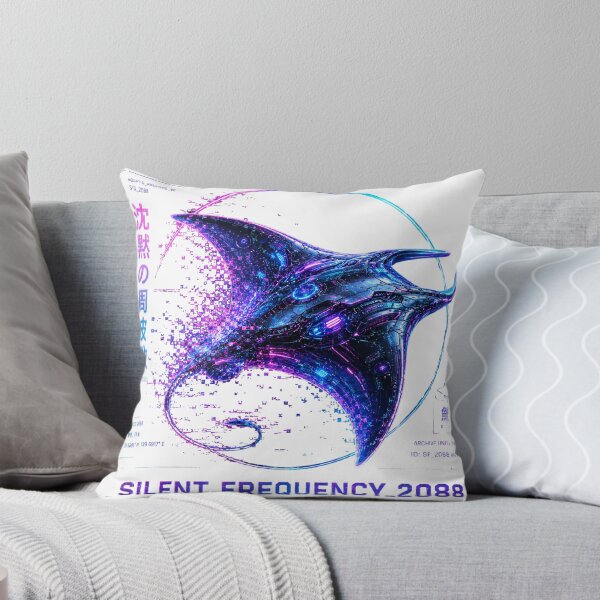 Item preview, Silent Frequency 2088 Cyber Stingray – Neon Biomechanical Ray Design designed and sold by FusiTink.