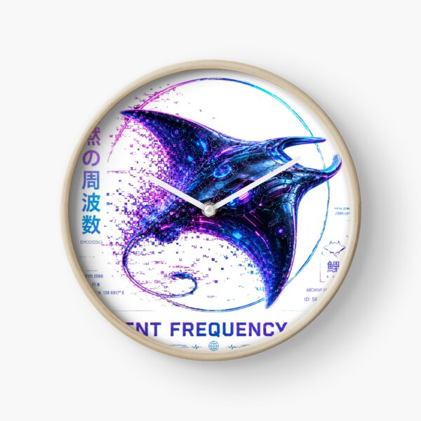 Item preview, Silent Frequency 2088 Cyber Stingray – Neon Biomechanical Ray Design designed and sold by FusiTink.
