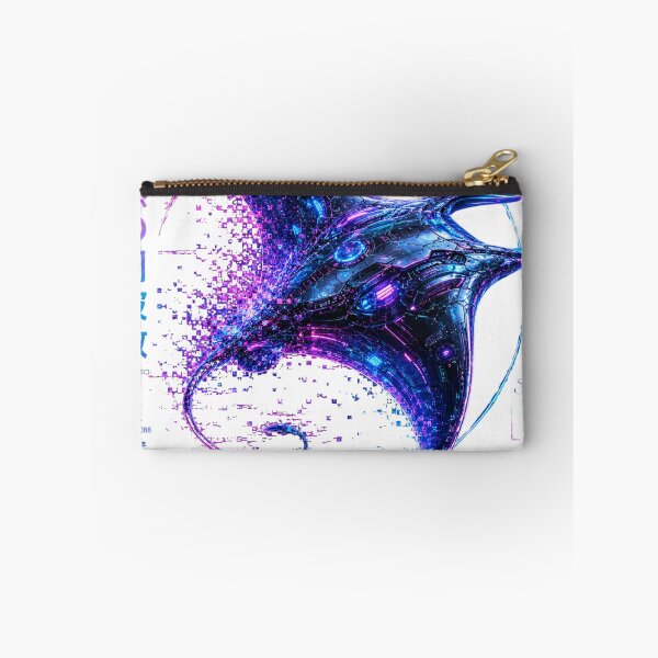 Item preview, Silent Frequency 2088 Cyber Stingray – Neon Biomechanical Ray Design designed and sold by FusiTink.