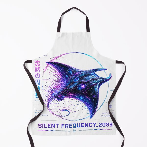 Item preview, Silent Frequency 2088 Cyber Stingray – Neon Biomechanical Ray Design designed and sold by FusiTink.