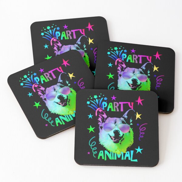Item preview, Party Animal Dog Sunglasses Vibrant Pop Art designed and sold by marke770.