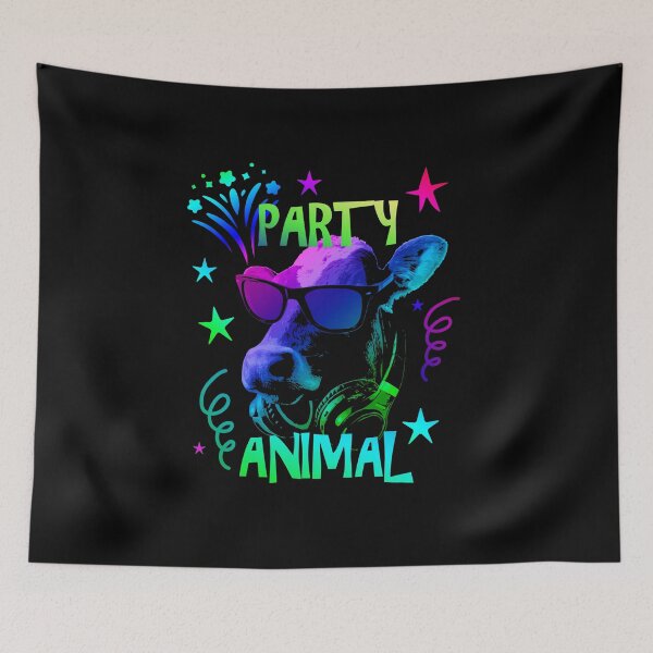 Item preview, Party Animal Cow Sunglasses Headphones Design designed and sold by marke770.