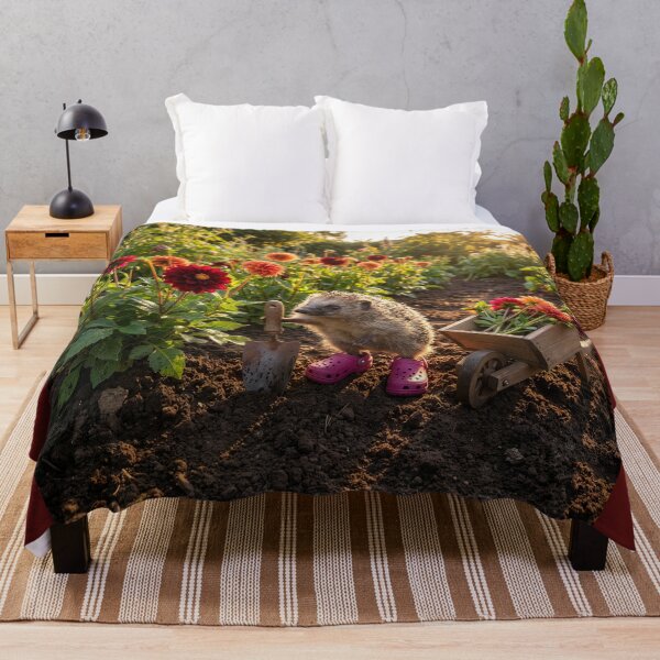 Item preview, Hedgehog Tends Flower Garden designed and sold by Tridentulus.