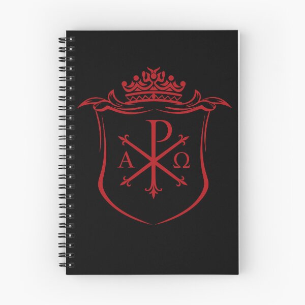 Item preview, Chi Rho Alpha Omega Shield – Christian Crown Emblem Design designed and sold by Fradikal.