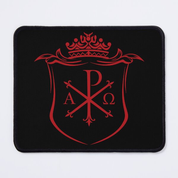 Item preview, Chi Rho Alpha Omega Shield – Christian Crown Emblem Design designed and sold by Fradikal.