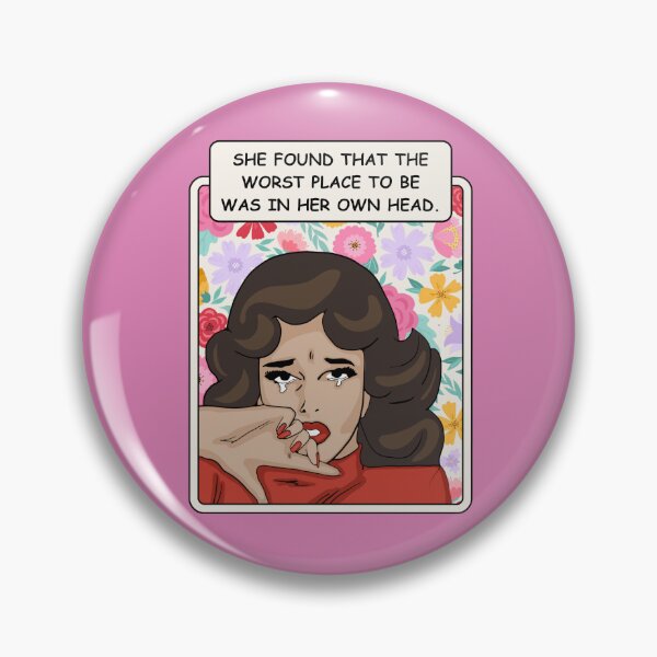 Item preview, Comic-Style Crying Woman "The Worst Place to Be..." designed and sold by Unhinged Heather.