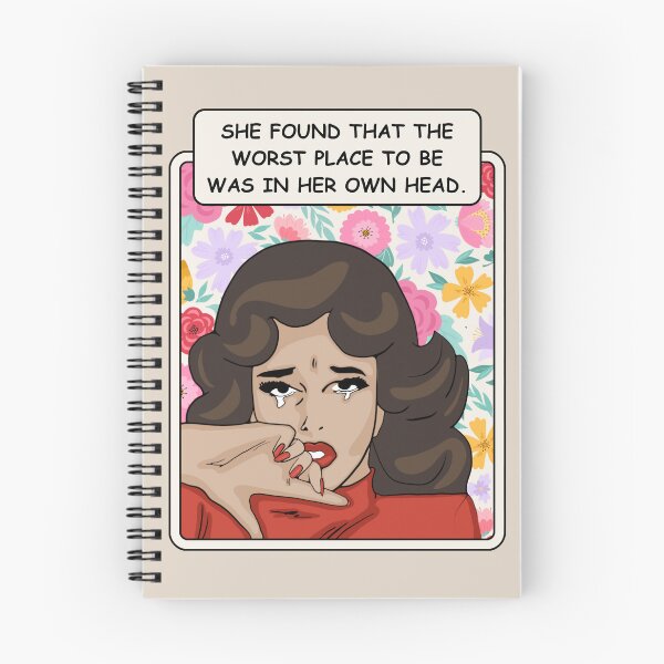 Item preview, Comic-Style Crying Woman "The Worst Place to Be..." designed and sold by Unhinged Heather.