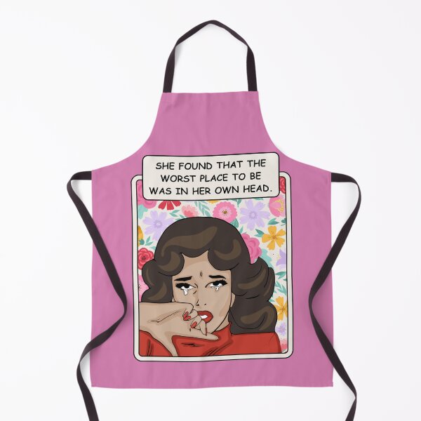 Item preview, Comic-Style Crying Woman "The Worst Place to Be..." designed and sold by Unhinged Heather.