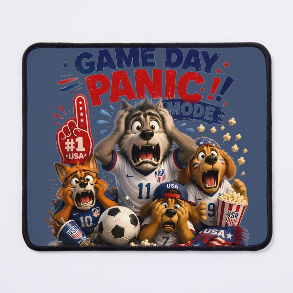 Item preview, Game Day Panic Mode | Funny USA Soccer Fan Shirt designed and sold by WabiSabiSjak.