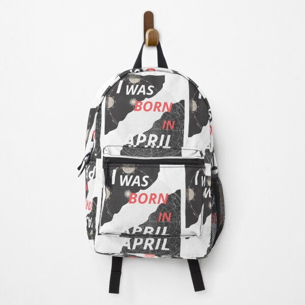 Item preview, ​I Was Born in April - Modern Geometric Typography designed and sold by Infiniteartslab.