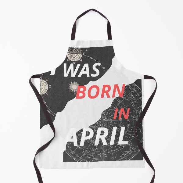 Item preview, I Was Born in April - Modern Geometric Typography designed and sold by Infiniteartslab.