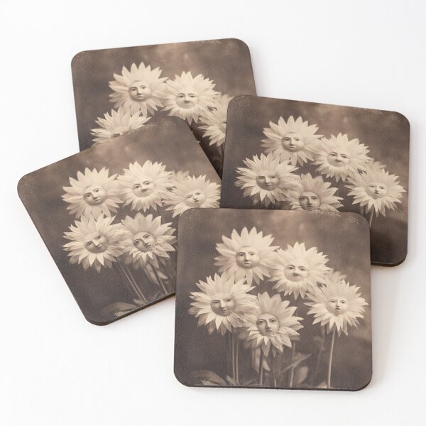 Item preview, Vintage Flower Faces Botanical Portrait designed and sold by SpecInkStudio.