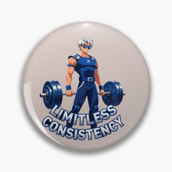 Item preview, Limitless Consistency Anime Gym Motivation designed and sold by RoyalEarthstore.