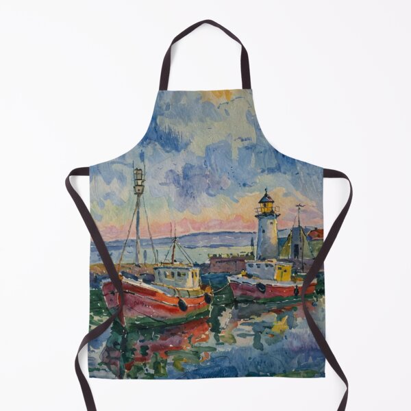 Item preview, Lighthouse with Fishing Boats designed and sold by sid1802.