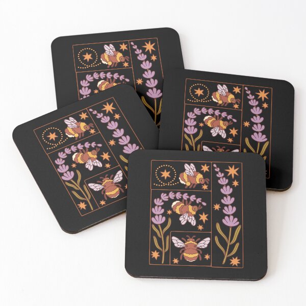 Item preview, Bumble bees & lavender designed and sold by Erika Vaigel Illustrations.